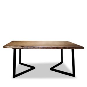 Balak Live Edge Dining Table (Devan Leg)