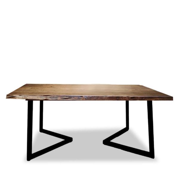 Balak Live Edge Dining Table (Devan Leg)