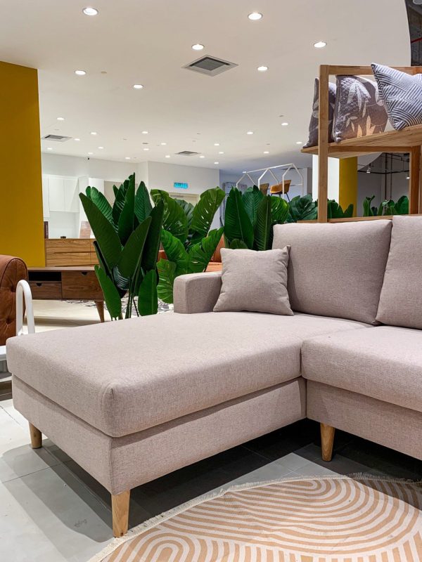 Bum L Shape Sofa Beige - Image 4