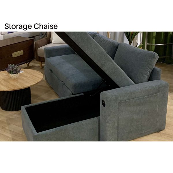 Gina Multi-Functional L Shape sofa (Mid Year Mega Sale) - Image 5