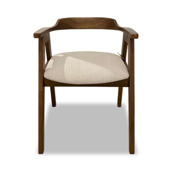 Kenny Dining Chair (Walnut, Easy Clean Beige) - Image 2