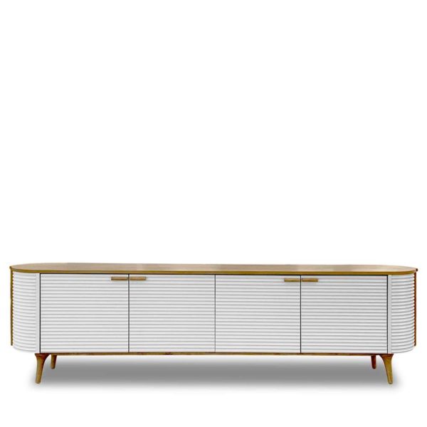 Luna White TV Console