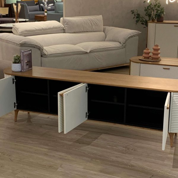 Luna White TV Console - Image 3