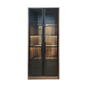 Luxury Accessories Glass Swing Door Wardrobe