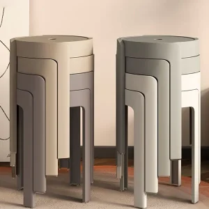 Plastic Stools Can Stacked Household