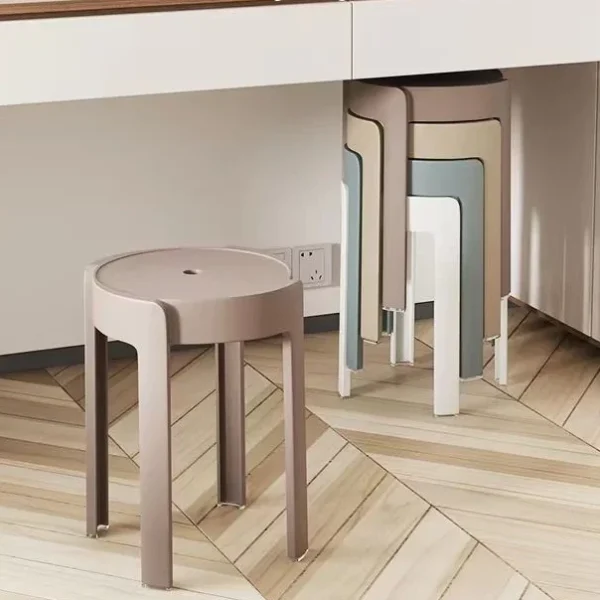 Plastic Stools Can Stacked Household - Image 2