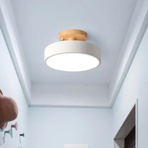 Nordic Wood LED Chandelier Tri color