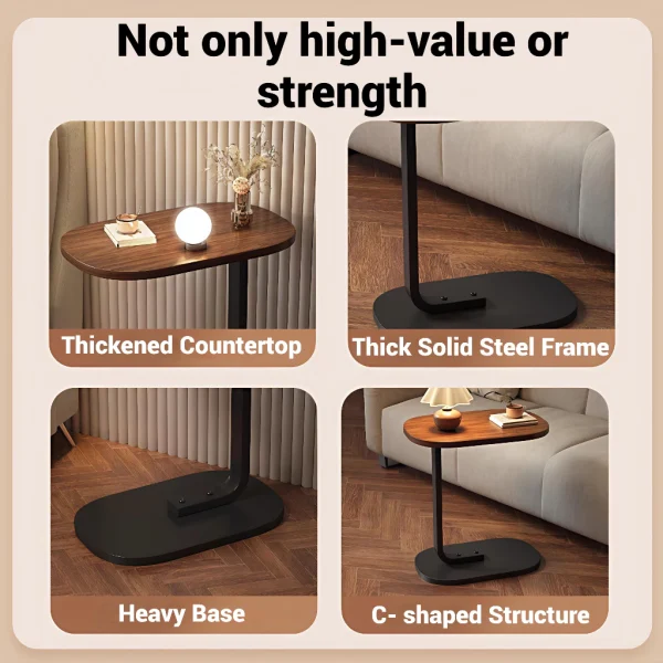 RR-Elliptical Bed Side Desk Simple Style Sofa&Coffee Table - Image 6
