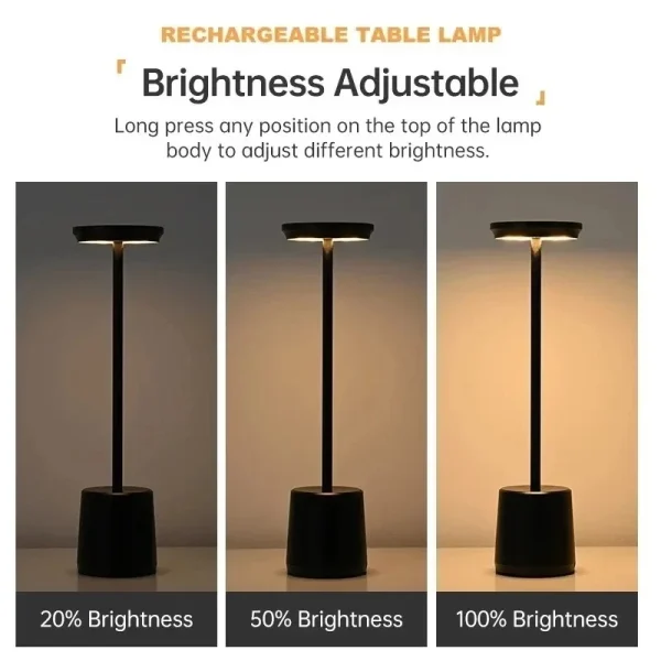LED Touch Table Lamp USB Rechargeable - Image 5